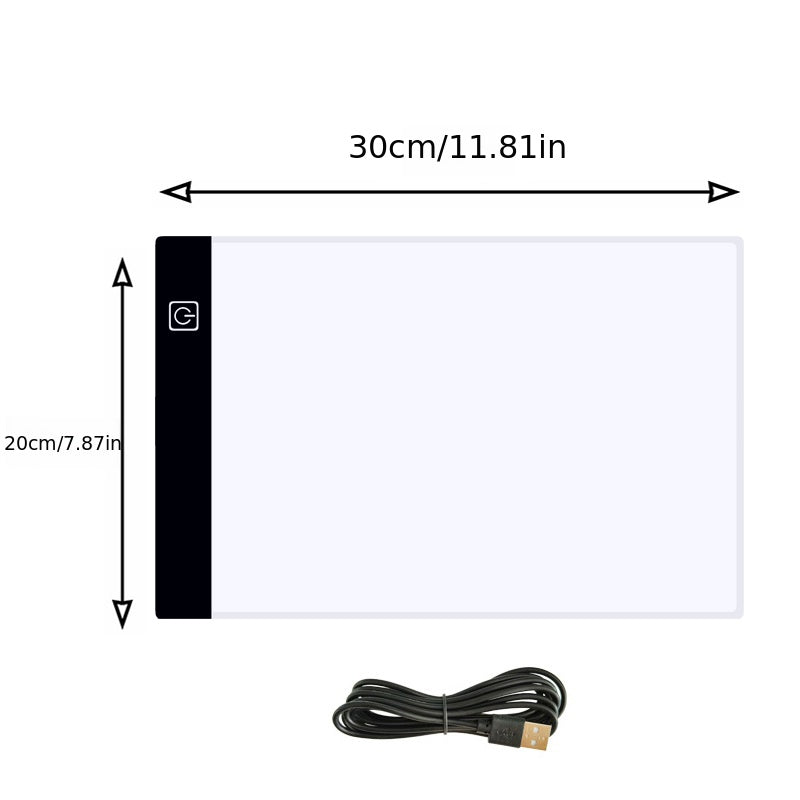 Board Three Layers Dimmable Led Light Pad Eye Protection Easier Drawing Board Pad Tracing Light Box For Rhinestone Painting Thanksgiving, Christmas Gift Easter Gift -winter, new year