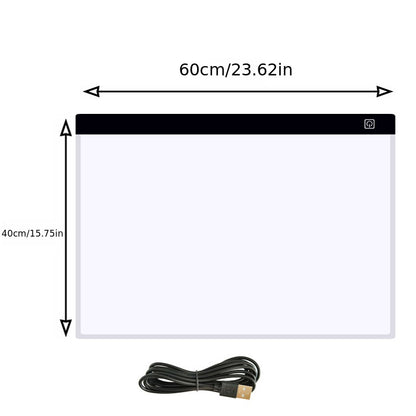 Board Three Layers Dimmable Led Light Pad Eye Protection Easier Drawing Board Pad Tracing Light Box For Rhinestone Painting Thanksgiving, Christmas Gift Easter Gift -winter, new year