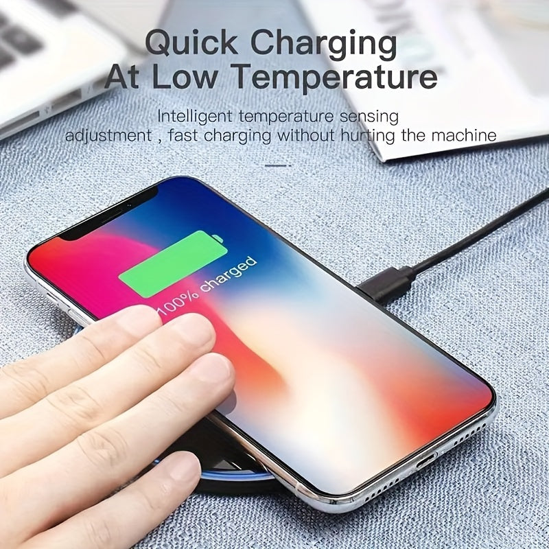 Fast Wireless Charger, Compatible With iPhone 16/15/14/13/12/8 Series, Galaxy S24/S23/S22 Ultra, Galaxy A54/A52, Galaxy S23/S24/S22, Galaxy S20/S21 FE, Suitable for Office, Home, Travel