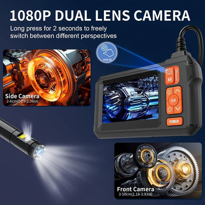 Borescope Camera With Light, IP67 Waterproof Endoscope Camera With Light, 1080P HD Inspection Camera, 50ft Snake Camera, Gadgets For Men (4.3")