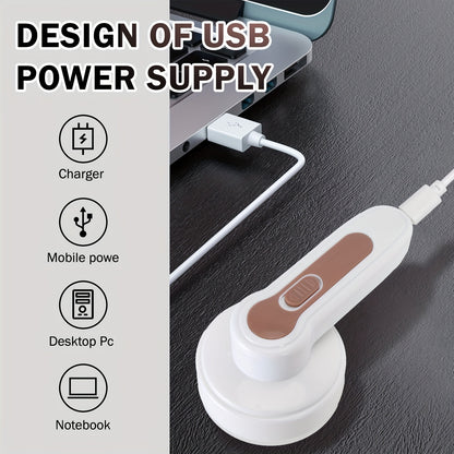 Rechargeable Electric Lint Remover, Portable Shaver for Clothing, Furniture, and Carpet, Effective Pill Fuzz Removal with USB Cable and Cleaning Brush, Lint Balls Bobbles, Cleaning Machine