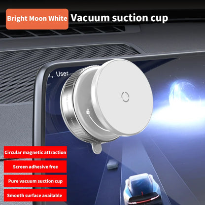 Magnetic Car Mount Mobile Phone Holder Vacuum Adsorption 360° Rotation Super Strong Suction Bracket for Iphone12-16 Smartphone