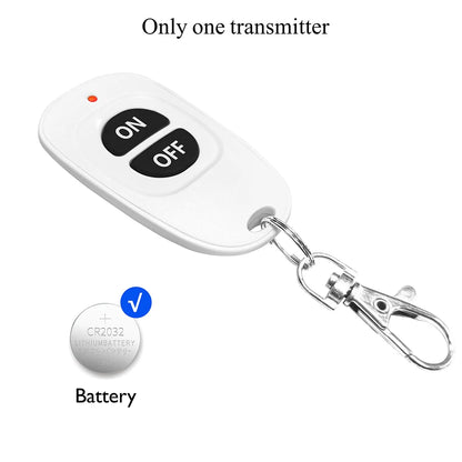 Universal Wireless Remote Control Switch 110V 220V 10A 433Mhz Mini Relay Receiver Remote ON OFF for Led Light Bulb Gate Lamp